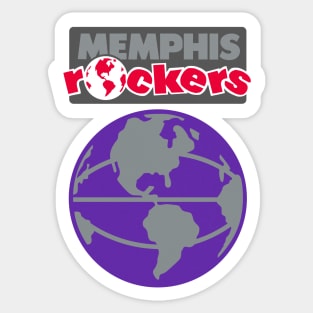 Defunct Memphis Rockers WBL Basketball Sticker